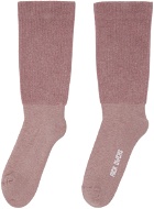 Rick Owens Pink Mid Calf Socks