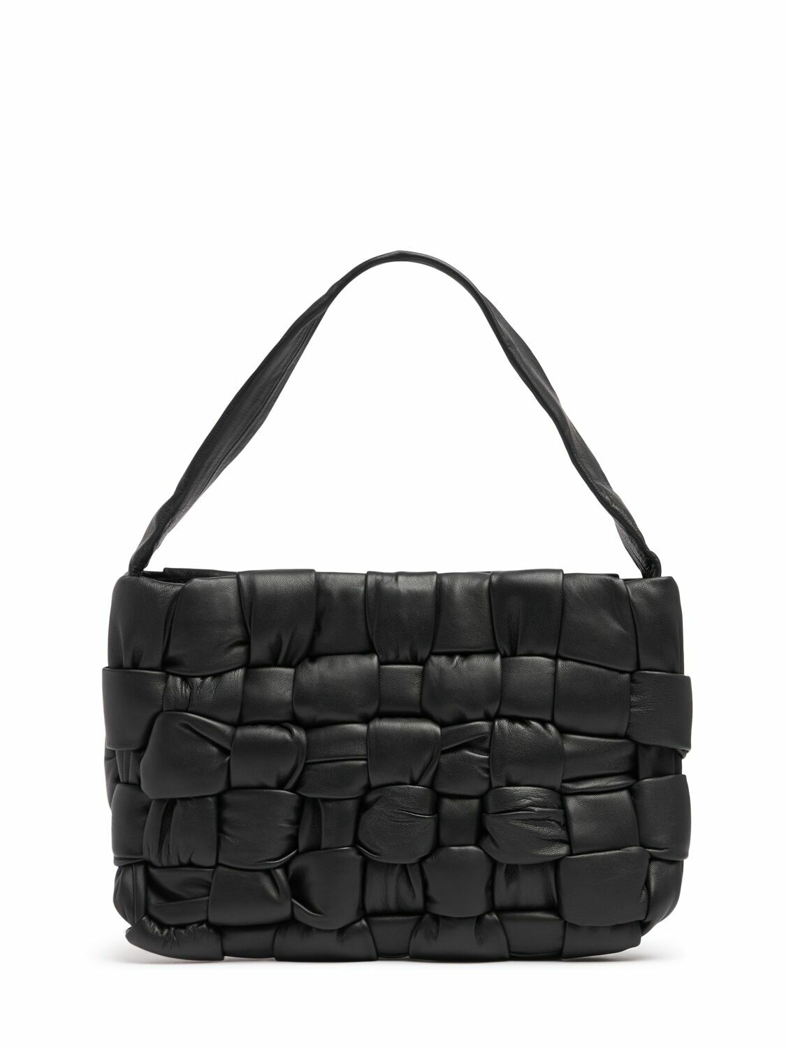ST.AGNI Petite Arc Woven Leather Shoulder Bag St.Agni