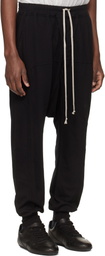 Rick Owens DRKSHDW Black Temple Drawstring Sweatpants