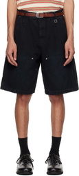 WOOYOUNGMI Navy Cotton Shorts