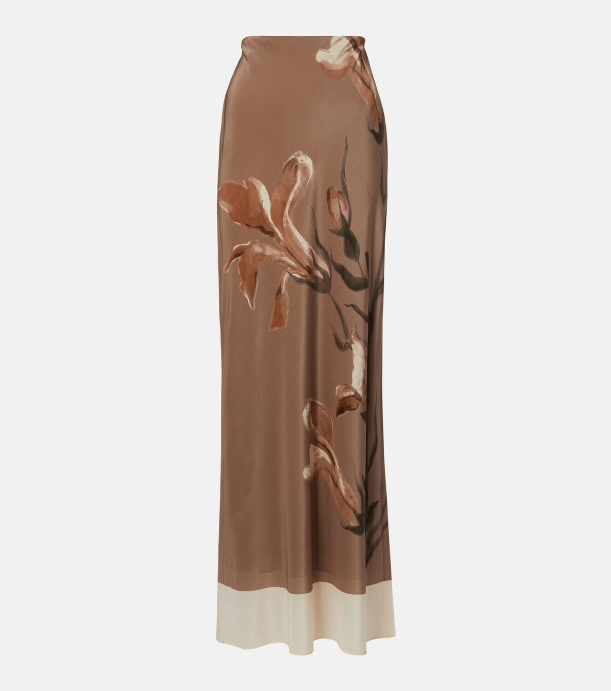 SIR Azaliea floral silk maxi skirt