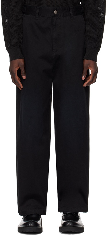 Photo: Solid Homme Black Wide Denim Trousers