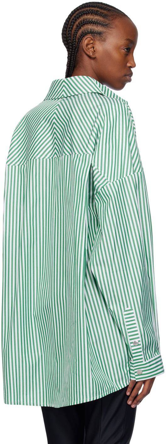 Gauge81 White & Green Cosala Shirt