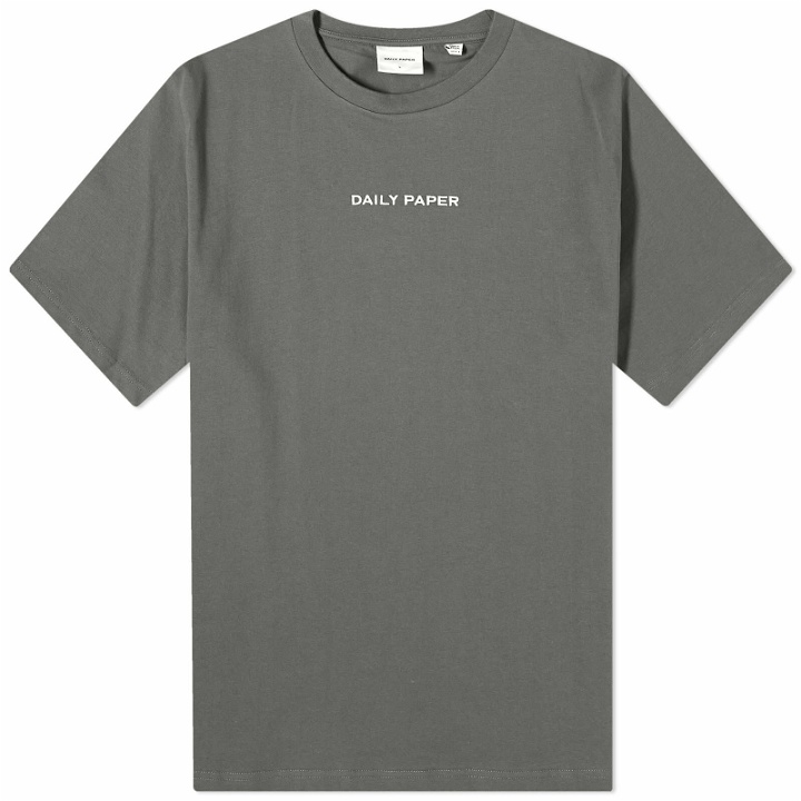 Photo: Daily Paper Men's Logotype Short Sleeve T-Shirt in Chimera Green