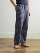 Derek Rose - Braemar Checked Cotton-Flannel Pyjama Trousers - Blue