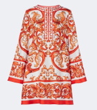 Dolce&Gabbana Majolica silk twill kaftan