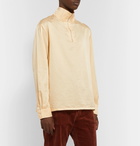 Our Legacy - Cotton and Silk-Blend Half-Zip Shirt - Yellow