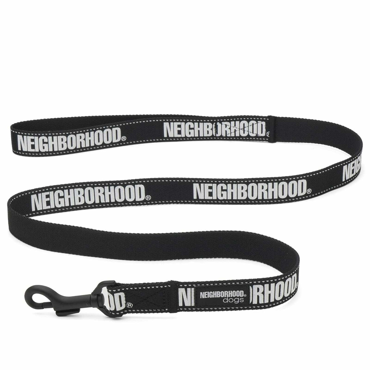 Neighborhood Men's Wide Dog Leash in Black 