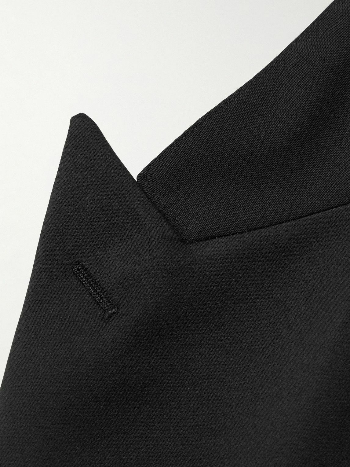 Canali - Double-Breasted Wool and Mohair-Blend Tuxedo Jacket - Black Canali