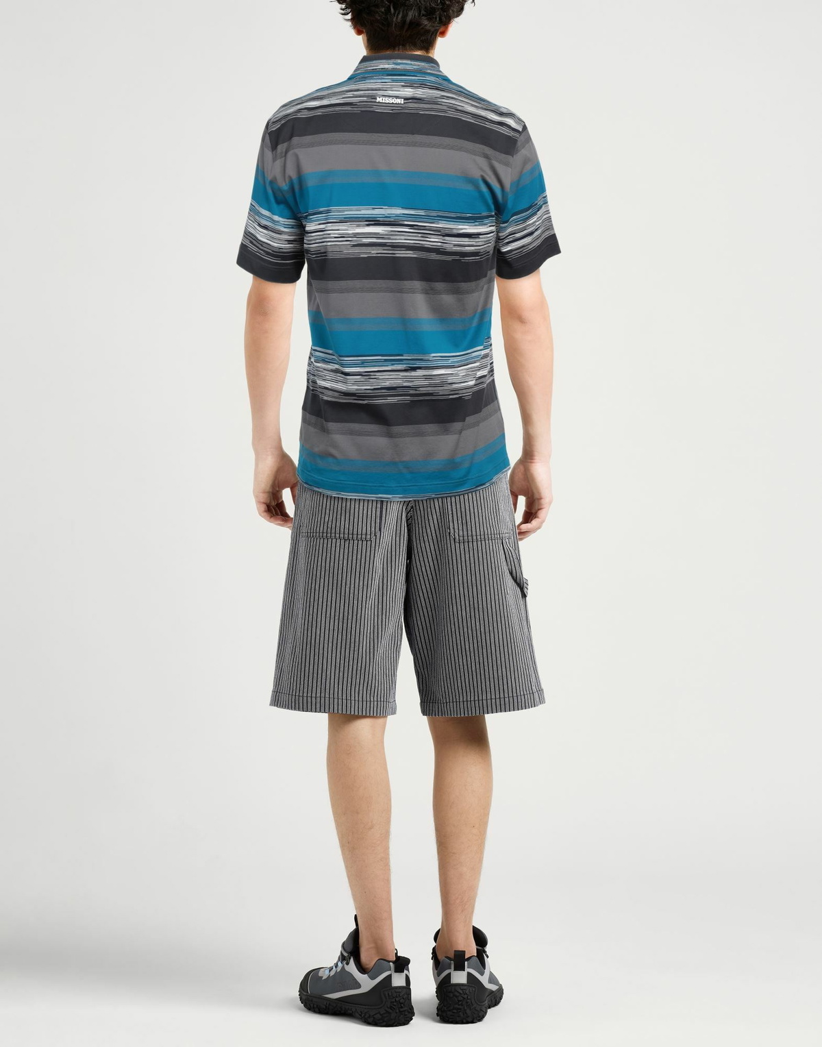 Missoni Mens Polo shirt in Grey