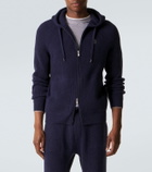 Brunello Cucinelli Ribbed-knit cashmere zip-up cardigan
