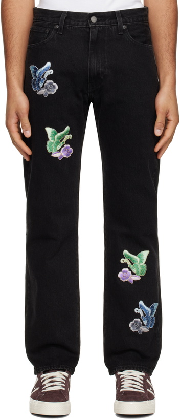 Photo: Anna Sui Black Washed Patchwork Jeans