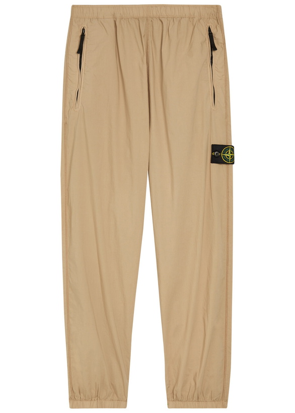 Photo: Stone Island Tela Stretch-cotton Trousers Sand