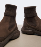 Tod's Knitted leather ankle boots
