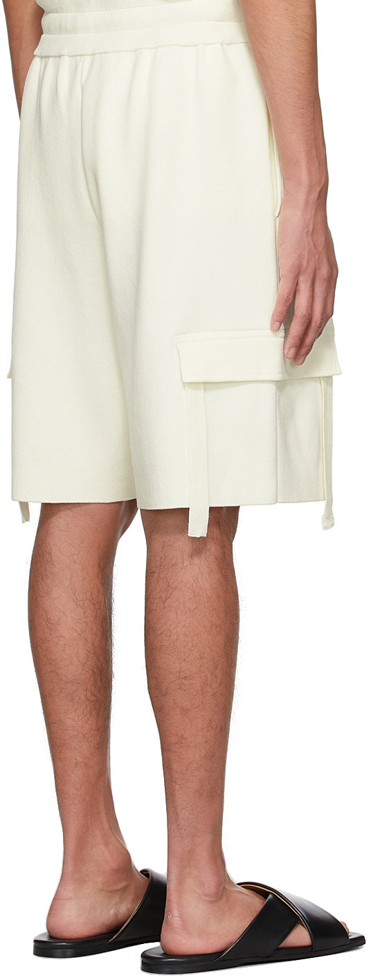 ANDREĀDAMO SSENSE Exclusive Off-White Viscose Shorts