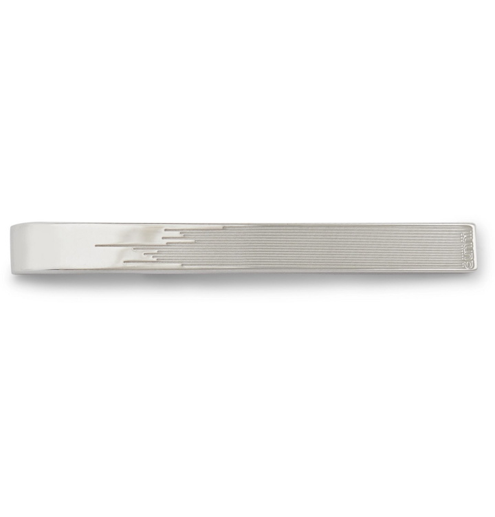 Photo: Dunhill - Logo-Engraved Sterling Silver Tie Bar - Silver