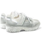 Maison Margiela - Distressed Leather, Suede and Mesh Sneakers - Men - White