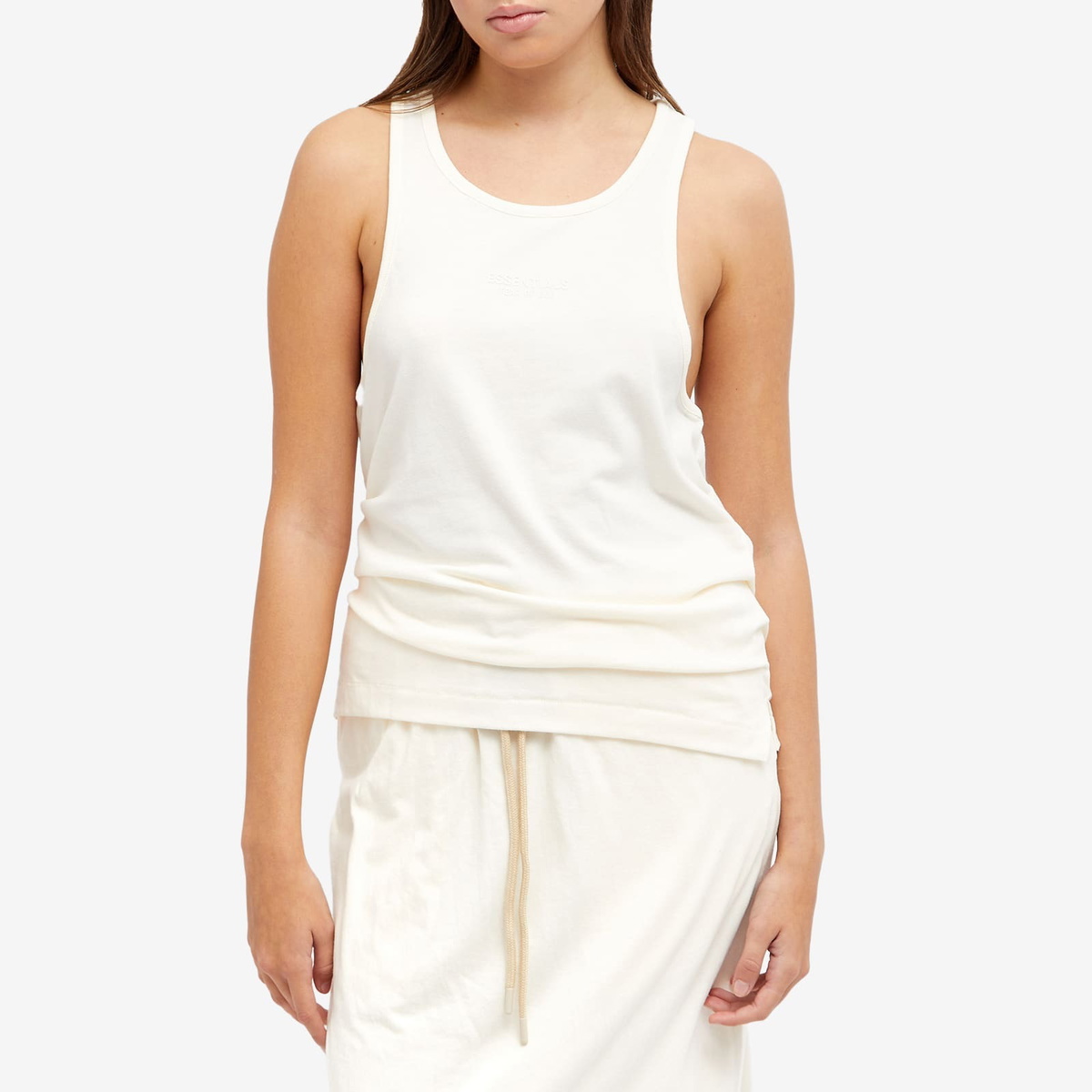 Fear of God ESSENTIALS Women's Essentials Tanktop in Cloud Dancer