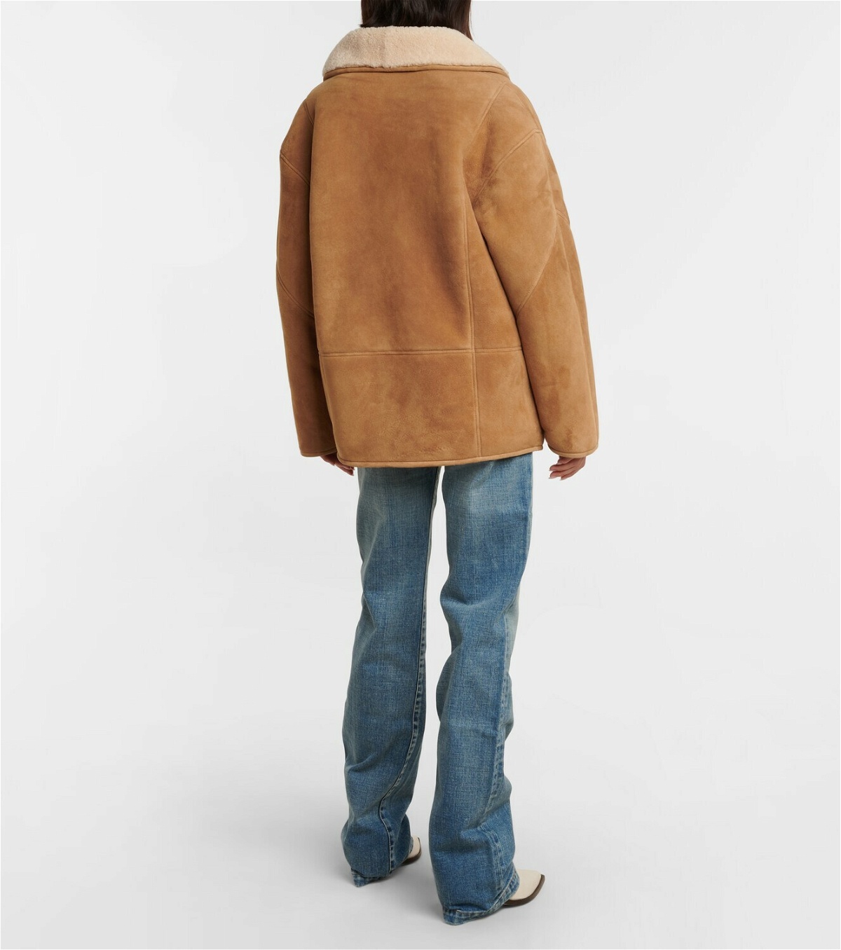 Blazé Milano Tatoosh shearling-lined suede jacket