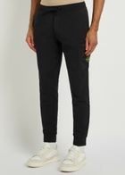 Stone Island Logo Cotton Sweatpants Black
