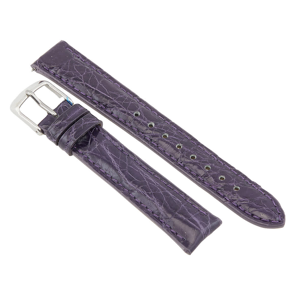 Michele Violet Purple Crocodile Watch Strap 16mm MS16AA510535
