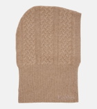 Max Mara Romana cable-knit cashmere hood