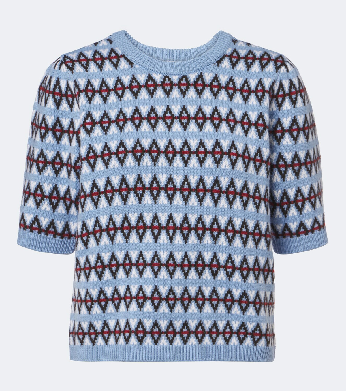 Frame Jacquard wool and cashmere sweater