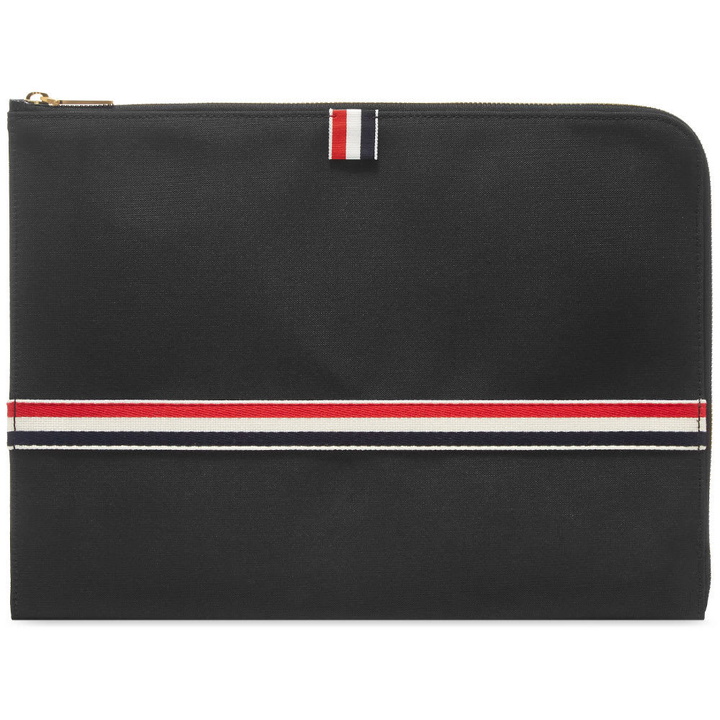 Photo: Thom Browne Large Grosgrain Stripe Document Holder