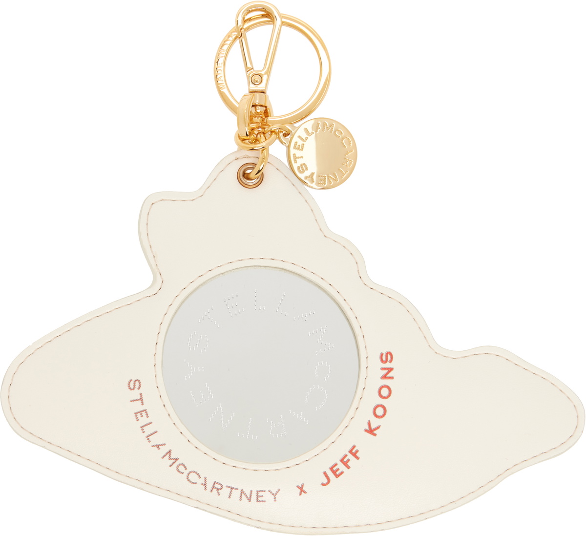 Stella McCartney White Jeff Koons Edition 'Slippery When Wet' Keychain