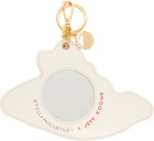 Stella McCartney White Jeff Koons Edition 'Slippery When Wet' Keychain