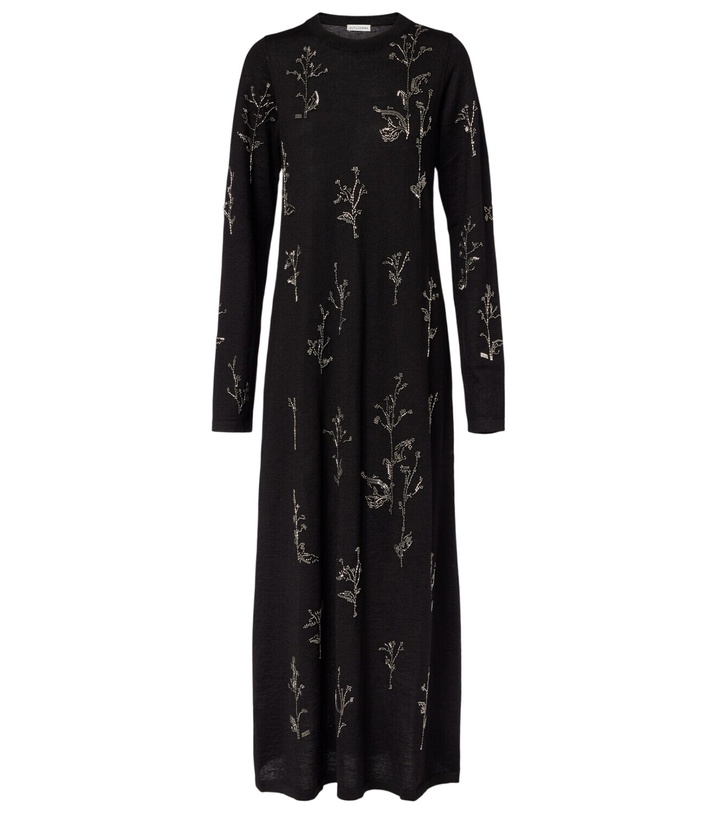Photo: Altuzarra Beaded wool and silk maxi dress