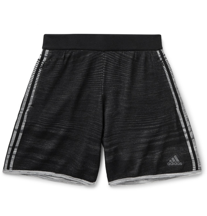 Photo: adidas Consortium - Missoni Saturday Perforated Stretch-Knit Shorts - Black