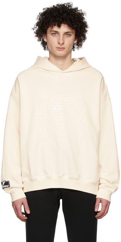 Photo: We11done Off-White Cotton Hoodie