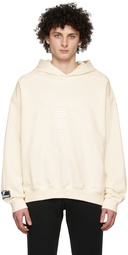 We11done Off-White Cotton Hoodie