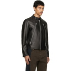 Maison Margiela Black 5-Zip Leather Jacket