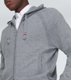 Thom Browne RWB Stripe cashmere hoodie