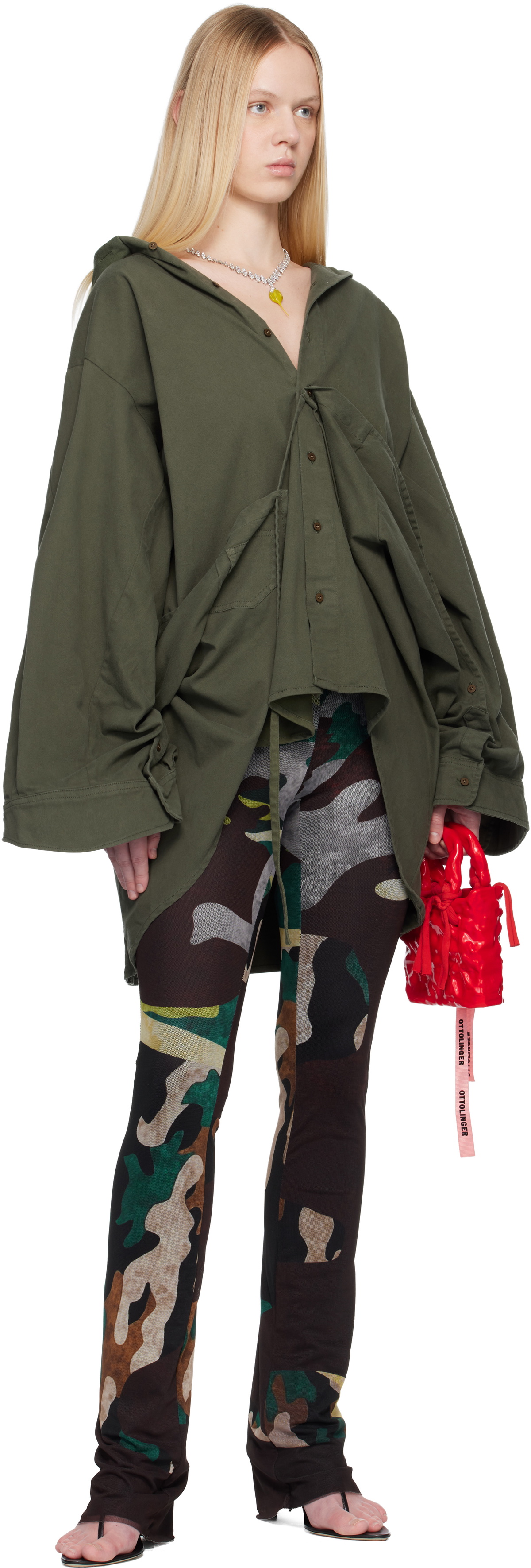 Ottolinger Khaki Liberated Double Overshirt