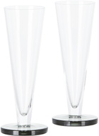 Tom Dixon Black Puck Flute Glasses Set