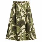 Nike Women's ACG Zip Smith Summit AOP Skirt in Lt Khaki/Cargo Khaki/Summit White