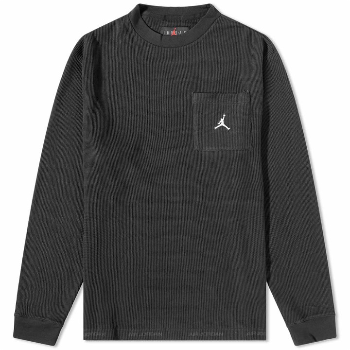 Photo: Air Jordan Men's Essential Long Sleeve Winter T-Shirt in Black