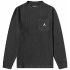Air Jordan Men's Essential Long Sleeve Winter T-Shirt in Black