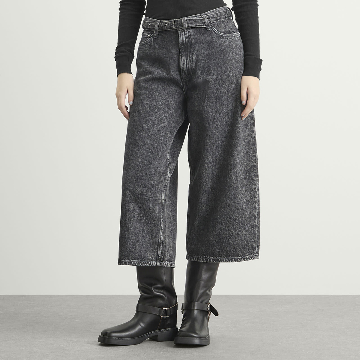 Samsøe Samsøe Women's Saharper Denim Culottes in Grey Cloud
