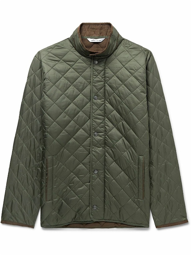 Photo: Peter Millar - Suffolk Fleece-Lined Quilted Shell Jacket - Green