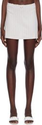 Paloma Wool Gray Clairo Miniskirt