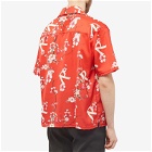 Represent Men's Floral Vacation Shirt in Burnt Red