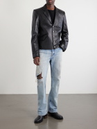 Enfants Riches Déprimés - Western Perfect Leather Blazer - Black