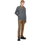 Burberry Grey Cashmere Lindley Hoodie