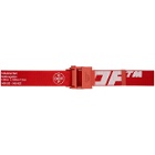 Off-White Red and White 2.0 Industrial Belt