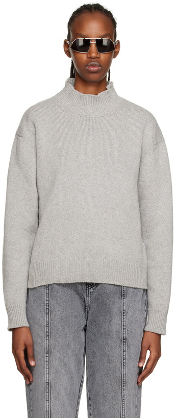 Photo: Han Kjobenhavn Gray Rib Trim Turtleneck