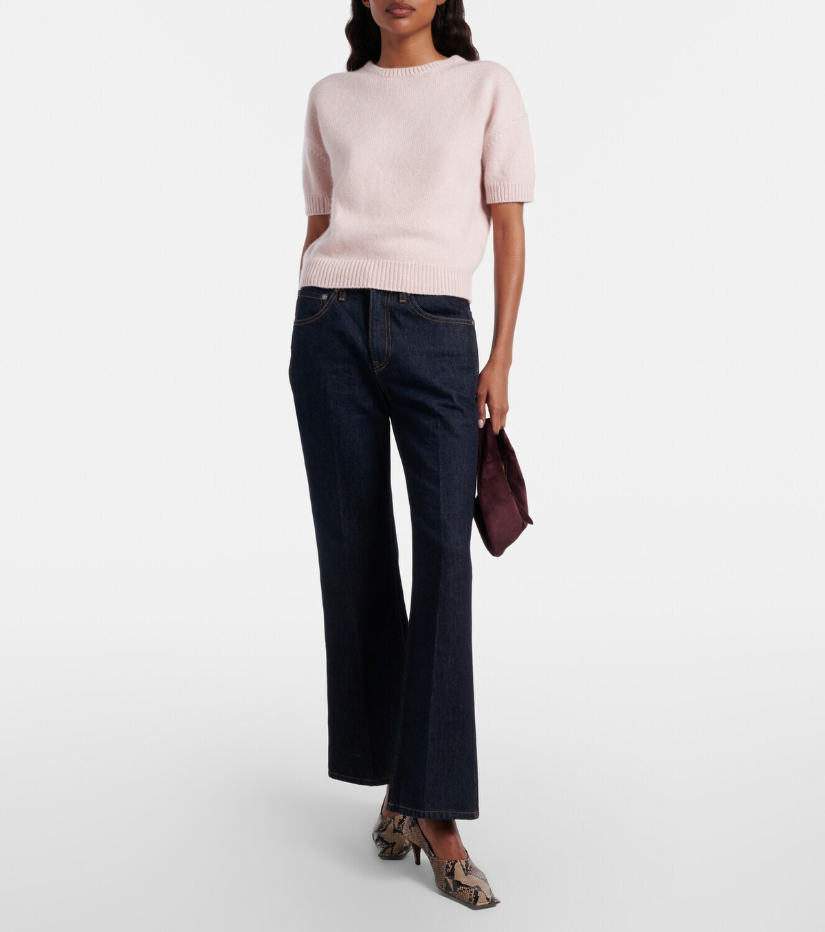 Khaite Golden cashmere sweater